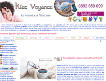 Tablet Screenshot of klee-voyance.com